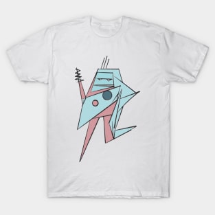 Zap the robot blue and pink T-Shirt